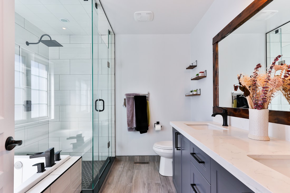 Completed bathroom renovation in Brunswick