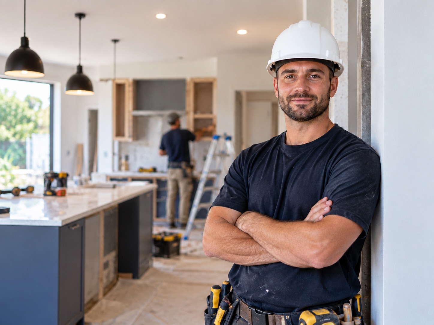 MB Renovations tradesperson on a Melbourne renovation site